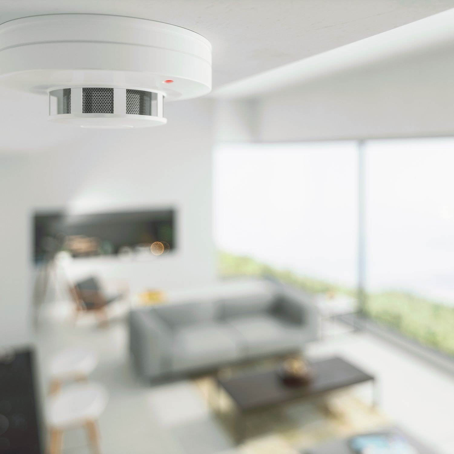 Smoke and carbon monoxide detector installed in Metairie home to ensure safety and comply with local regulations.