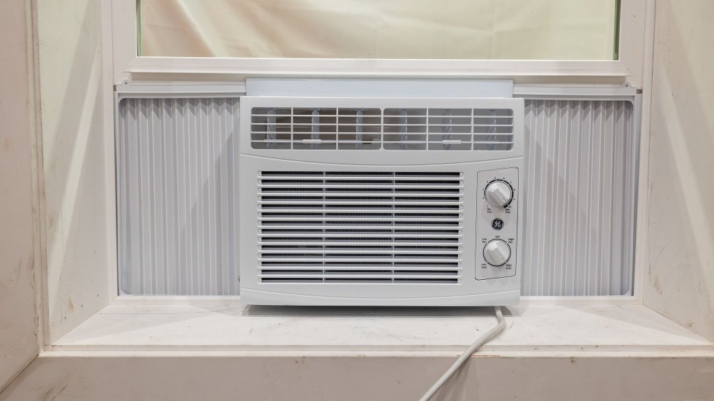 Window unit in a Metairie home.